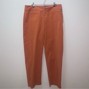 Rust Orange Chicos Pants Dual Button Size Large 16/18